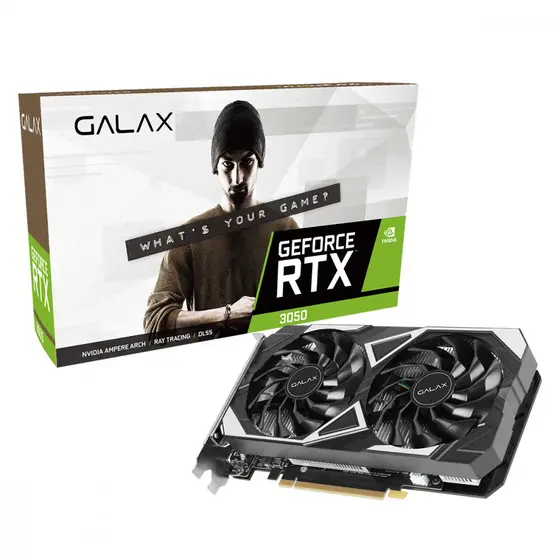Placa de Vídeo Galax GeForce RTX 3050 EX 1-Click OC 6GB 96Bit GDDR6